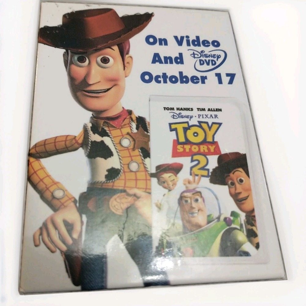 Walt Disney Toy Story 2 (Woody) DVD Promo Movie Button Badge Pin Pinback